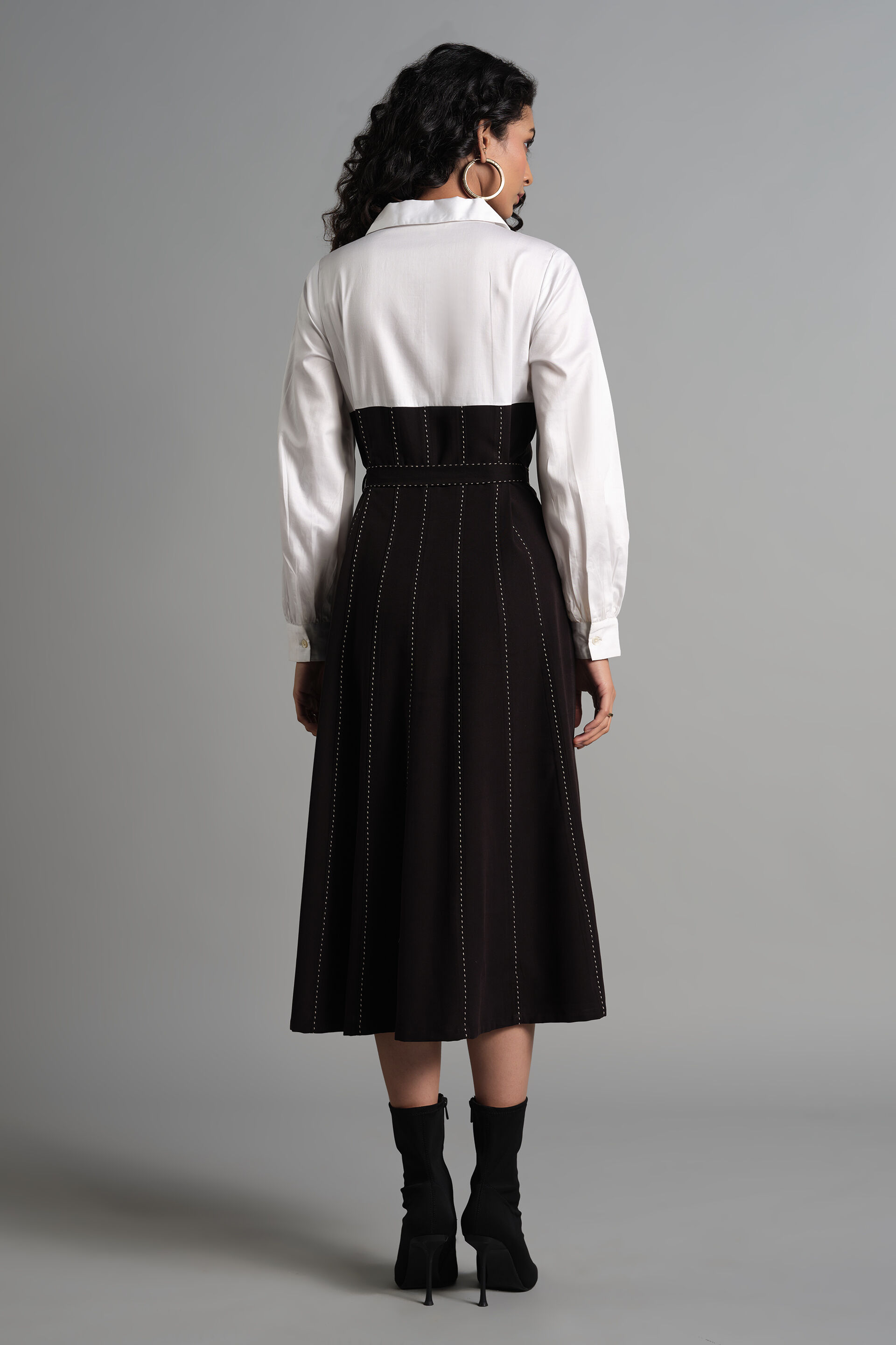 Power Striped Dress, White, image 6